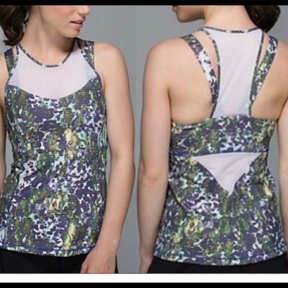 Lululemon mesh tank with built in bra! - Picture 2 of 7
